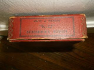 Rare Antique Smith & Wesson K - 22 Outdoorsman ' s Revolver Box Only 5