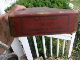 Rare Antique Smith & Wesson K - 22 Outdoorsman ' s Revolver Box Only 9