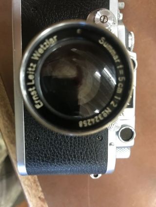Leitz Leica DRP,  vintage 35mm camera,  lens Summar f=5cm 1:2. 7