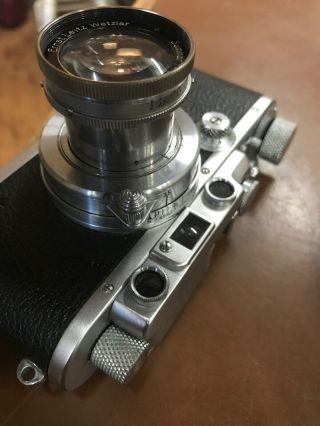 Leitz Leica DRP,  vintage 35mm camera,  lens Summar f=5cm 1:2. 8