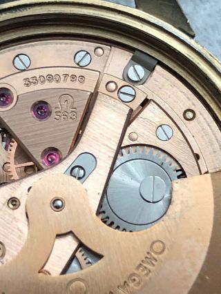 Vintage Men ' s Omega 17 Jewel Cal 563 Automatic Date Watch & KM6324 10k G.  F 6