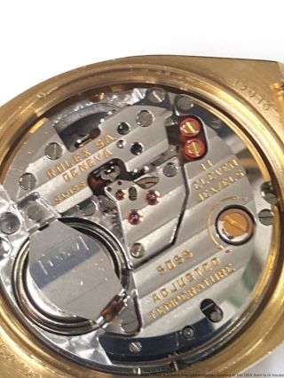 18k Gold Vintage Rolex President 19018 Mens Day Date Quickset Watch Oysterquartz 4