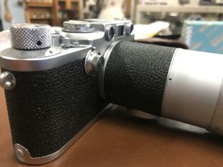 Vintage Leica Camera With Leitz Hektor f=13.  5 1:4.  5 Lens 5