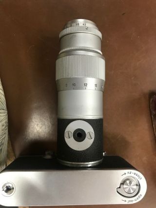 Vintage Leica Camera With Leitz Hektor f=13.  5 1:4.  5 Lens 7