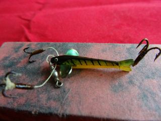 A STUNNING BOXED HORN (BOVINE) MINNOW LURES 5