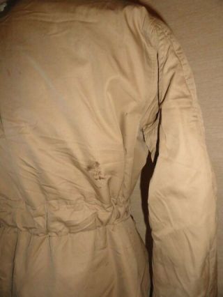 Men ' s Vtg 50s Olive ABERCROMBIE & FITCH CO GRENFELL CLOTH Overcoat Parka Coat 44 9