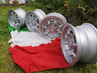 Campagnolo Mag Wheels For Fiat Abarth Simca.  Rare Cherchi,  Felgen