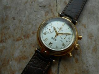 Men ' s vintage russian mechanical chronograph watch POLJOT 23 jewels,  cal.  3133 3