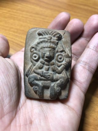 Pre Columbian,  Mexico Pottery Stamp Seal