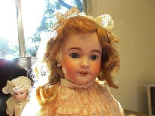 Lovely 20 " Later Antique French Jumeau Doll Head Marked " Sfbj 301 Paris "