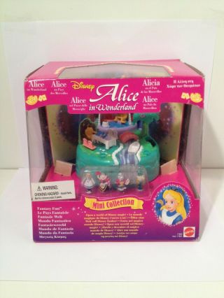 Vintage Polly Pocket Disney Alice In Wonderland Playset Bluebird Nip Rare