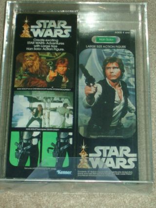 Vintage Star Wars 1979 Kenner AFA 80/85/85 HAN SOLO 12 inch doll MISB Box 2