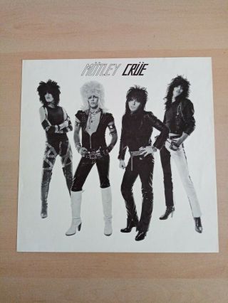 Motley Crue Too Fast For Love leathur records 1ST PRESS VINYL LP 1981 VERY RARE 3