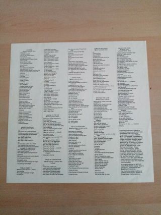 Motley Crue Too Fast For Love leathur records 1ST PRESS VINYL LP 1981 VERY RARE 4