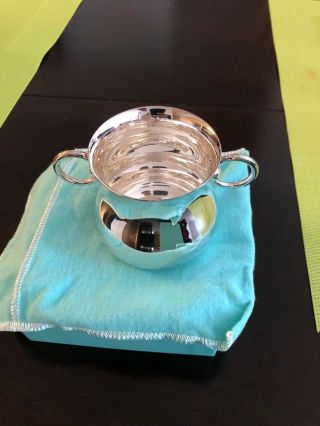 Tiffany & Co.  Sterling Silver Double Handle Baby Cup.  And