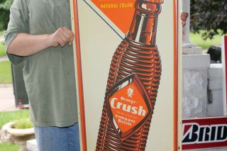 Rare Large Vintage 1940 ' s Orange Crush Crushy Soda Pop 48 