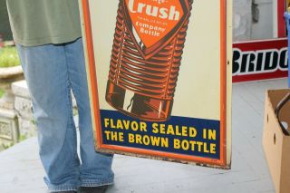 Rare Large Vintage 1940 ' s Orange Crush Crushy Soda Pop 48 