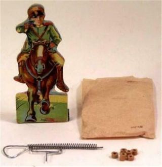 Pre War Japan Novelty Paper Cavalry Officer Target Game