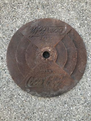 Vintage 1950s Coca Cola Coke Base For Coke Lollipop Soda Pop Sign