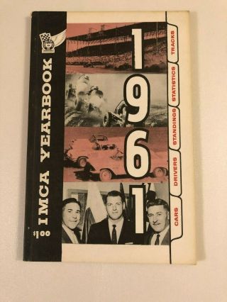 Vintage 1961 Imca Auto Racing Yearbook Stock Dirt Track Record Book For 1962