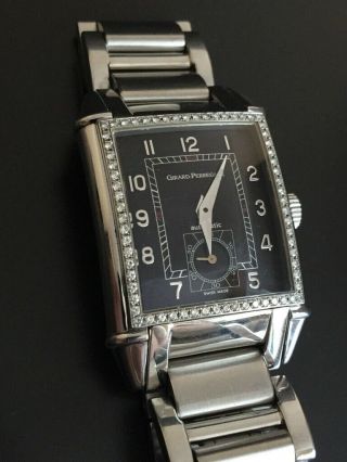 Girard Perregaux Vintage 1945 Stainless Steel & Diamond Ladies Watch Ref.  2593 3