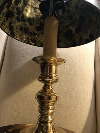 Vintage Frederick Cooper Brass Metal Base Lamp Rare Tall Shade 4