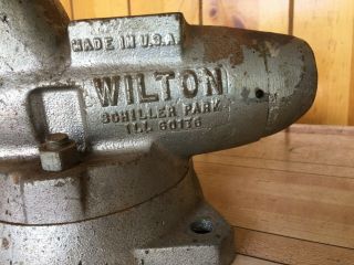 vtg.  antique Wilton Bullet Bench Vice 3 1/2 