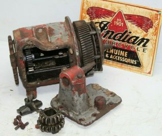 Antique Indian Scout Transmission Gear Box Shift Tower Gear Box 1930?