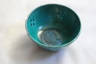 Antique Mono Green Glazed Porcelain Bowl