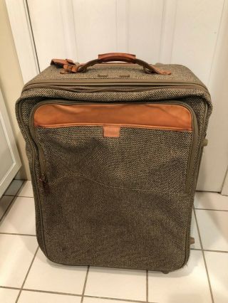 Rare Vintage Hartmann Tweed 25” Rolling Suitcase Terrific Cond