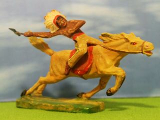 Tipple Topple Austria - Attacking Indian Warrior On Horseback - Vintage Figure