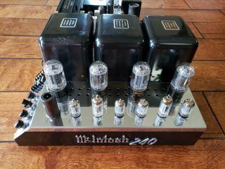 Vintage McIntosh MC - 240 Tube Stereo Amplifier & MX110 Tuner Preamplifier / 4