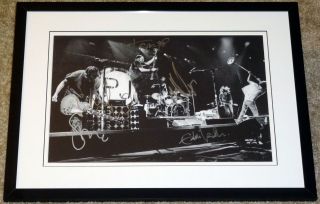 Pearl Jam Hand Signed Autographed Custom Framed Photo By All 5 Rare Proof,