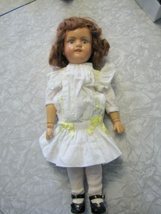 Antique Wooden Schoenhut Doll - Doll Face 15 " Tall