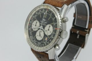VINTAGE 1970 ' s Breitling Navitimer 7806 Mens 41mm Steel Chronograph Watch V.  7740 3
