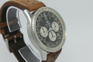 VINTAGE 1970 ' s Breitling Navitimer 7806 Mens 41mm Steel Chronograph Watch V.  7740 4