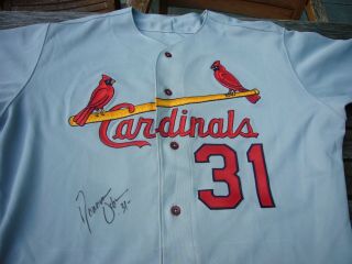 1995 Rawlings Donovan Osborn St Louis Cardinals Auto Signed Game Jersey vtg 2