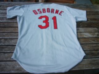 1995 Rawlings Donovan Osborn St Louis Cardinals Auto Signed Game Jersey vtg 3