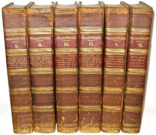 LEATHER Set;WILLIAM SHAKESPEARE ' S PRINTED 1786 First Edition Oxford RARE 2