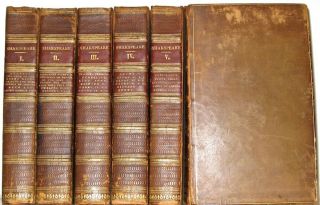 LEATHER Set;WILLIAM SHAKESPEARE ' S PRINTED 1786 First Edition Oxford RARE 4