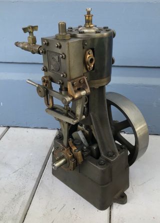Vintage HUGE 16” Vertical Stuart 5a Stationary Live Steam Engine With Reverse 6