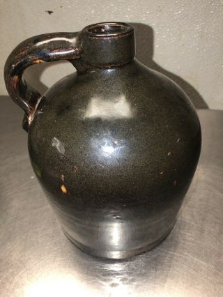 Old/vintage Little Brown Stoneware Jug Crock 2 Quarts / Half Gallon