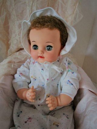 Private Listing For Thedebull 1957 Vtg Baby Big Eyes Flirty Minty Ideal Doll Iob