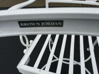 Vintage Brown Jordan Elegance Patio Dining Set Table 4 Chairs 9