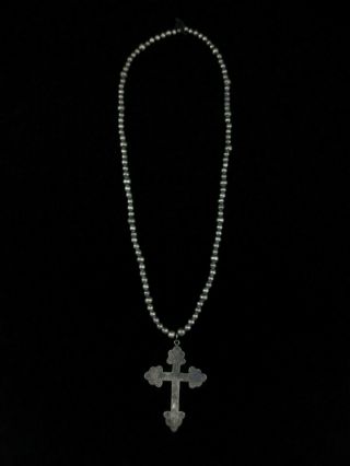 Antique Navajo Cross Necklace 4