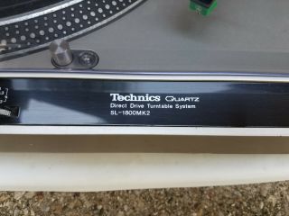 Technics SL - 1800 MK2 Vintage Direct Drive Turntable Quartz DJ 6