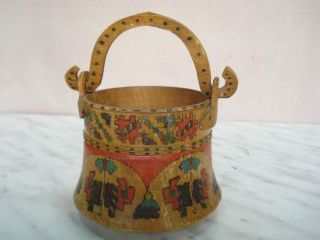 1950s Vintage Child’s Toy Wooden Cauldron