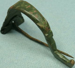 Ancient Bronze Zoomorphic Bow Fibula,  Fox
