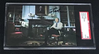 President Jimmy Carter Signed Autographed Vintage Postcard Sgc Authentic
