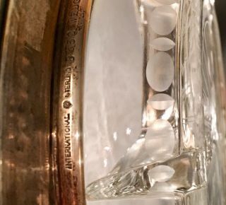 Wedgewood International Sterling Silver and Etched Crystal Divided Dish Bowl 8” 5